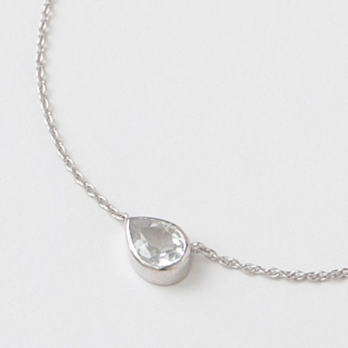 cotori./天然石ネックレス ホワイトトパーズ